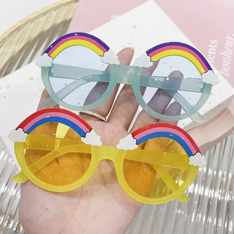 Gafas redondas con arcoiris