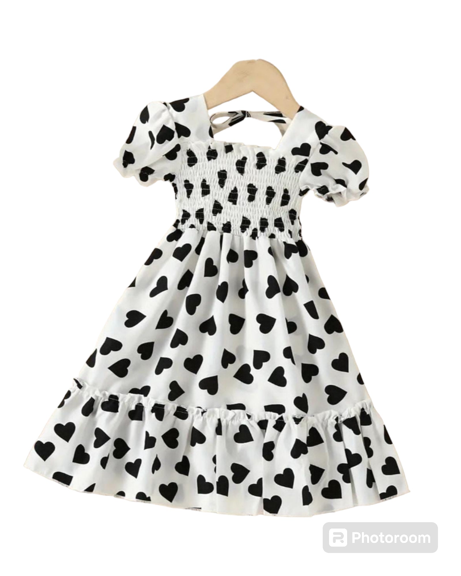 Vestido blanco corazones