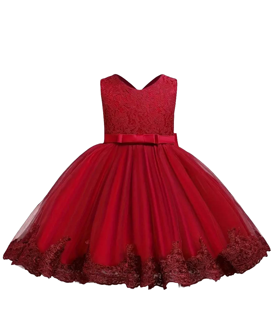 Vestido elegante vino tinto