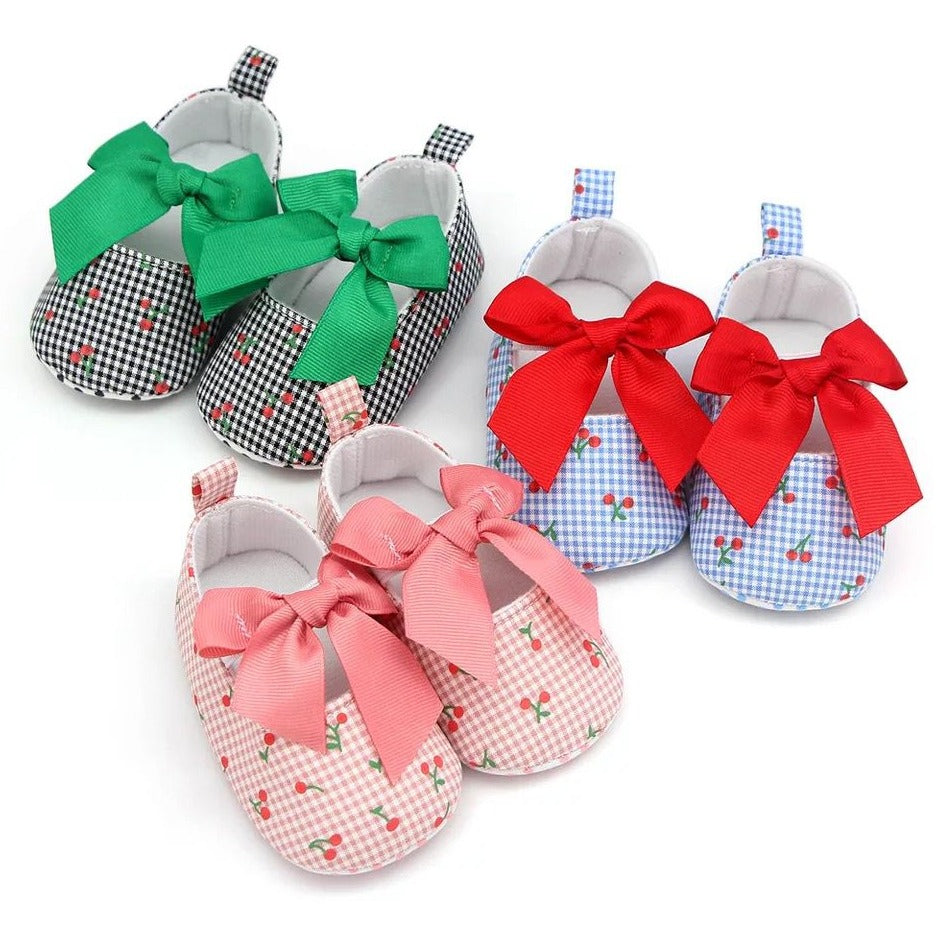 Zapatos cerezas moño🍒